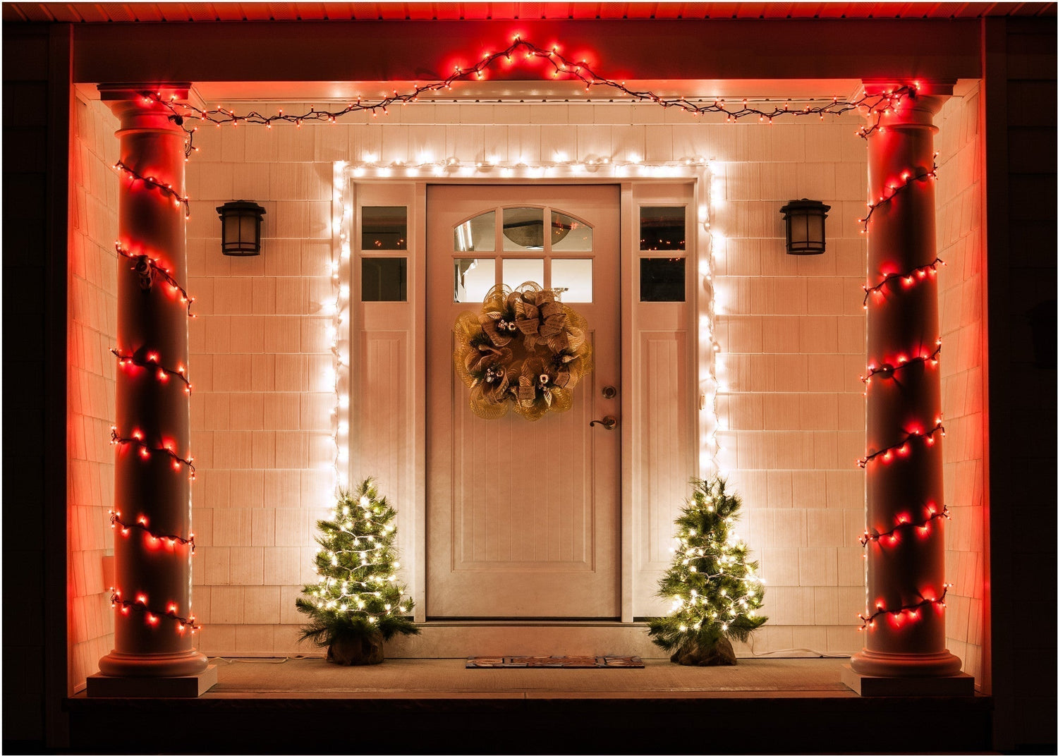 Welcoming Holiday Entryway