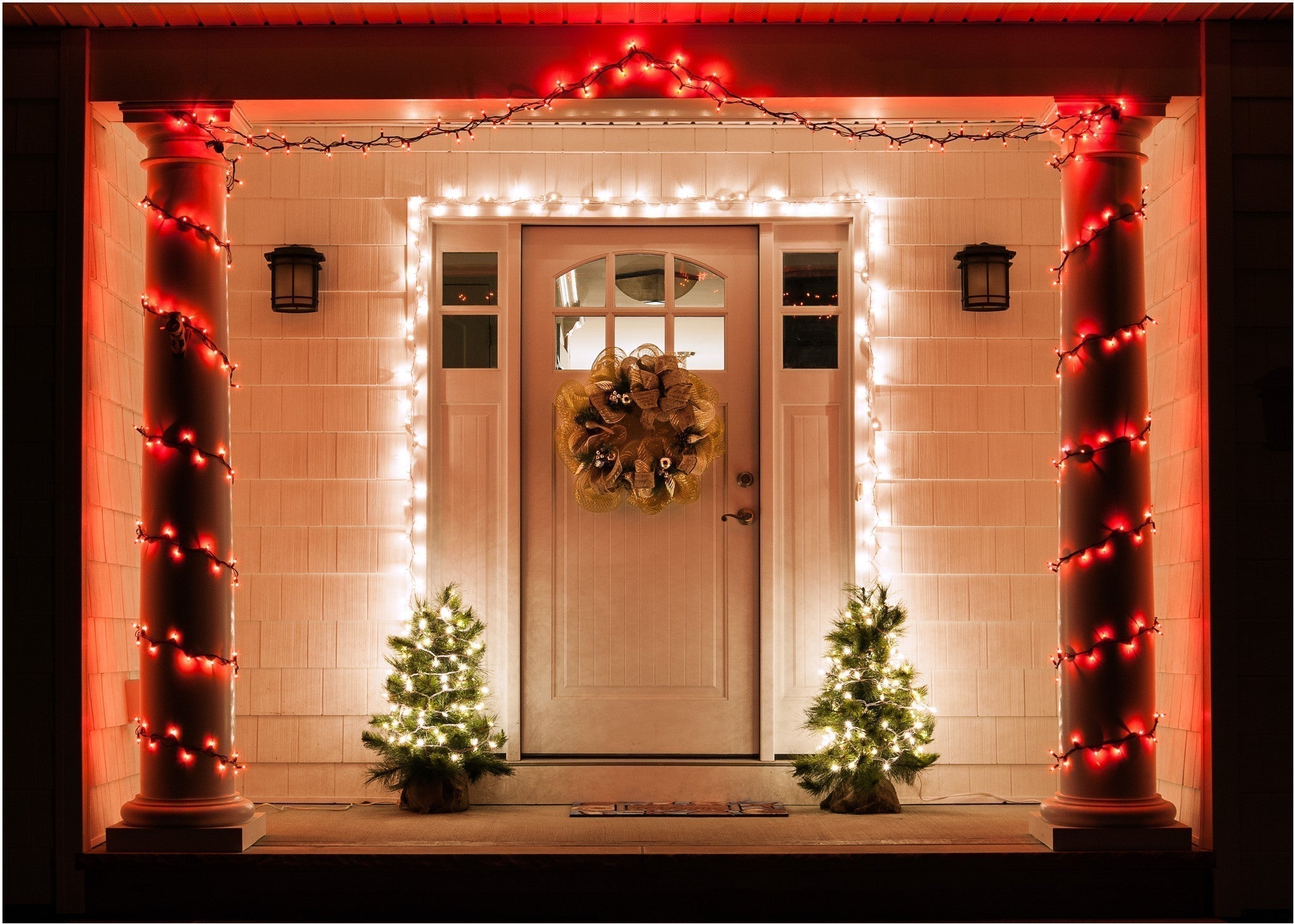 Welcoming Holiday Entryway