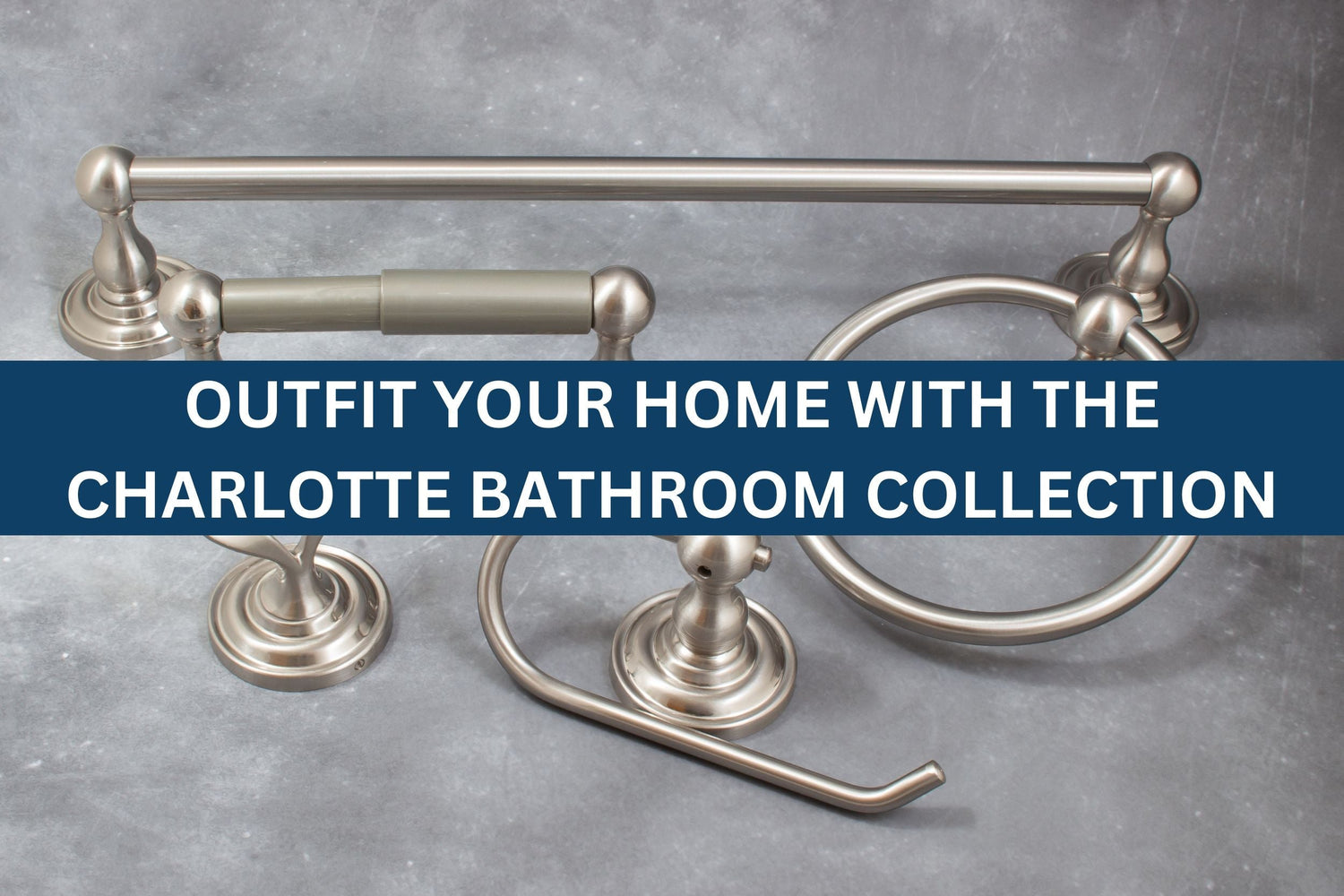 Charlotte Bathroom Collection is our September Hardware of the Month