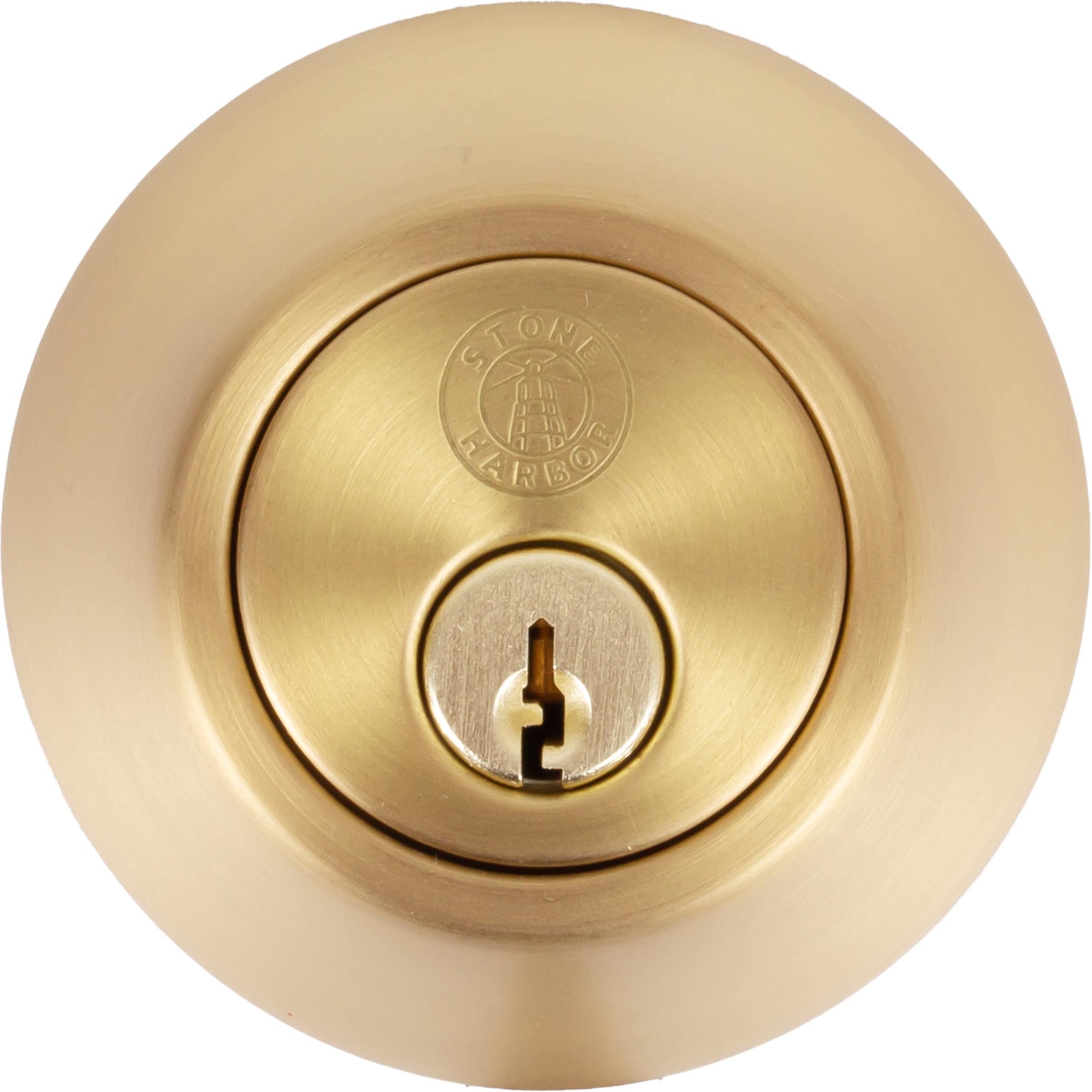 301 4 BP 4AL RCS KW K3 1-Cyl Deadbolt KW1 Keyway - Satin Brass