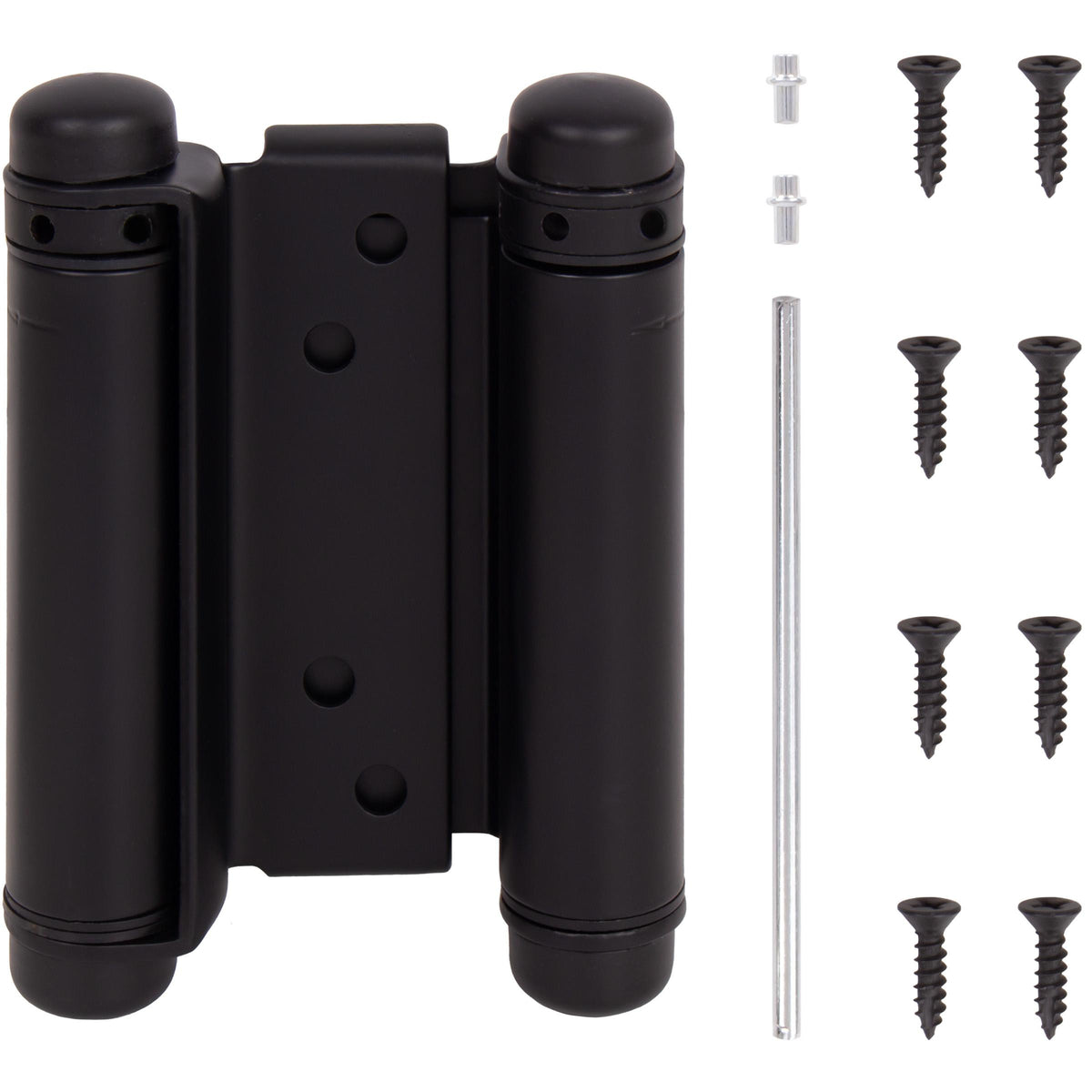 Heavy-Duty Double Acting Spring Hinge - Matte Black