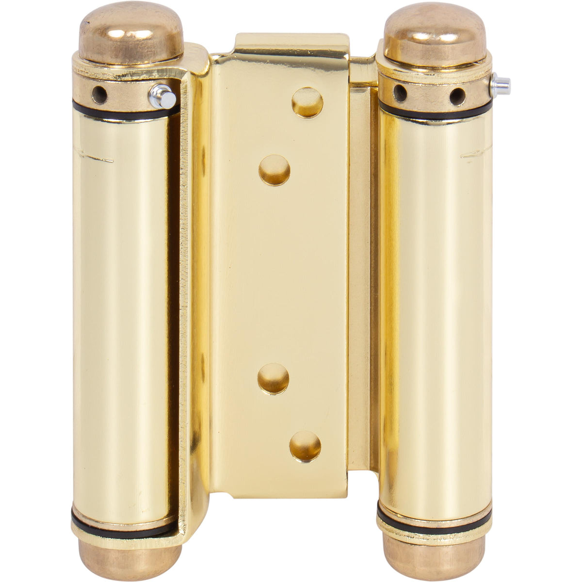 Heavy-Duty Double Acting Spring Hinge - Polished Brass