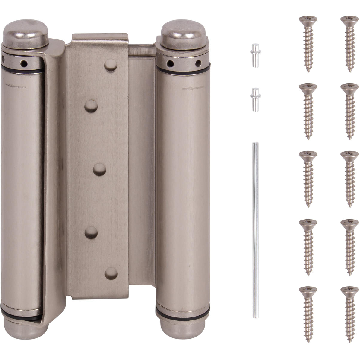 Heavy-Duty Double Acting Spring Hinge - Satin Nickel