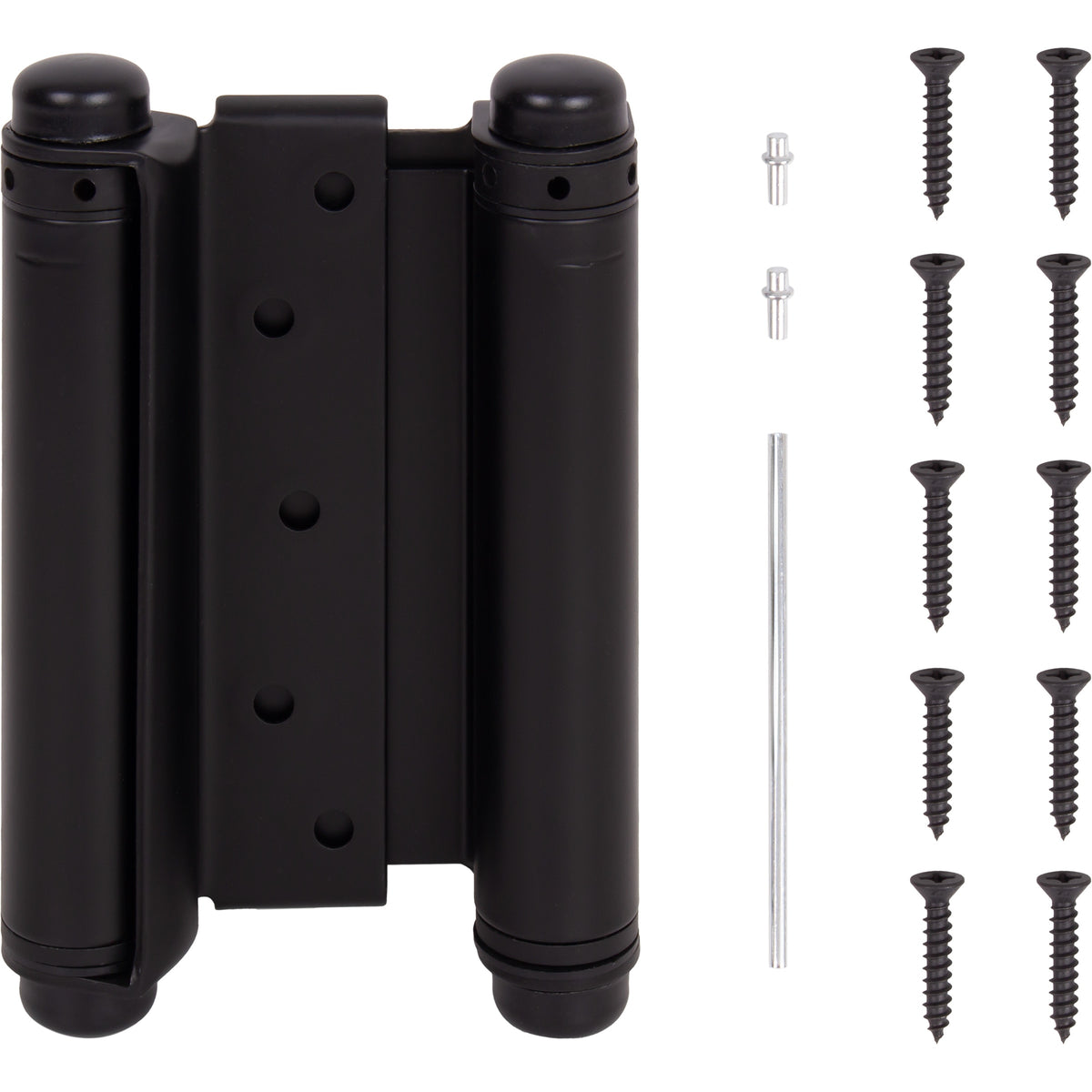 Heavy-Duty Double Acting Spring Hinge - Matte Black