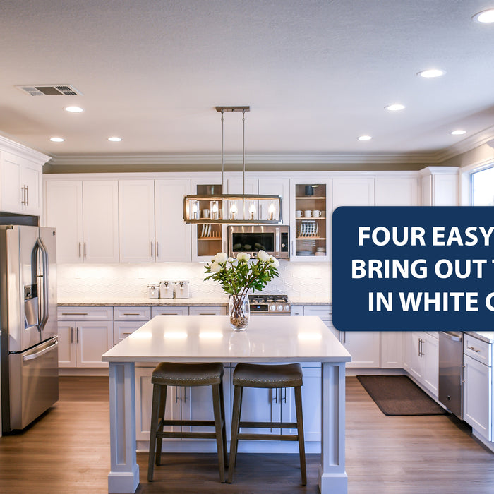 Four Easy Ways to Bring out the Best in White Cabinets