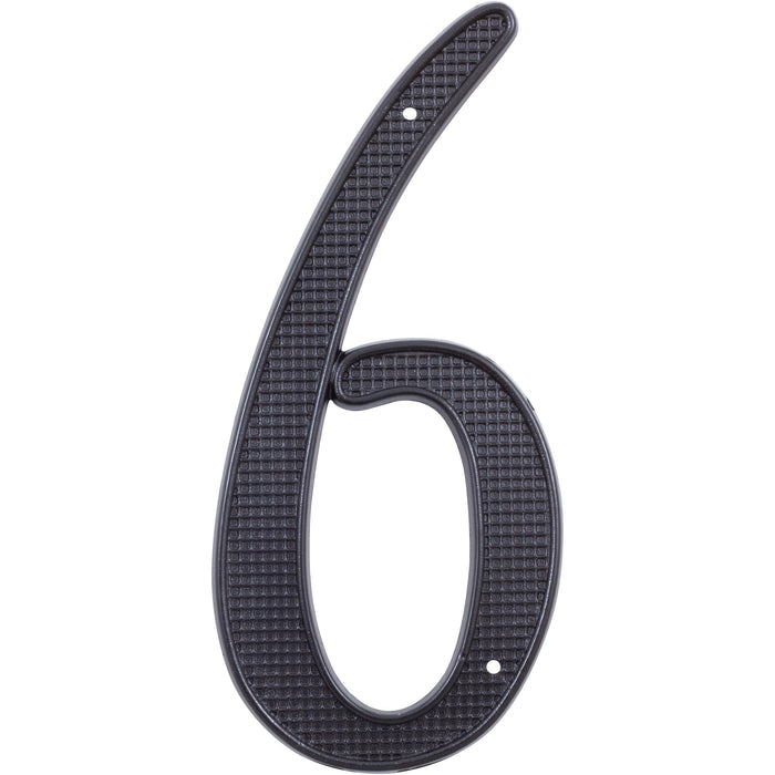 Traditional House Numbers in Matte Black