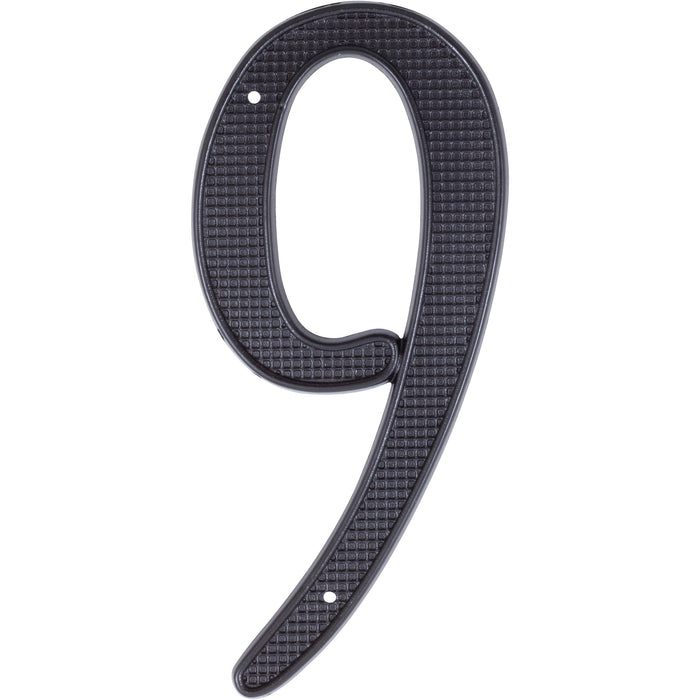 Traditional House Numbers in Matte Black