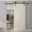 Wagon Wheel Strap Style Sliding Door Hardware Set, Fits Doors up to 36 Inches, Oil-Rubbed Bronze