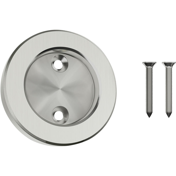 Sliding Door Round Pull, 2-1/8 Inches, Satin Brass by Stone Harbor Hardware
