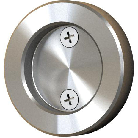 Sliding Door Round Pull, 2-1/8 Inches, Satin Brass by Stone Harbor Hardware