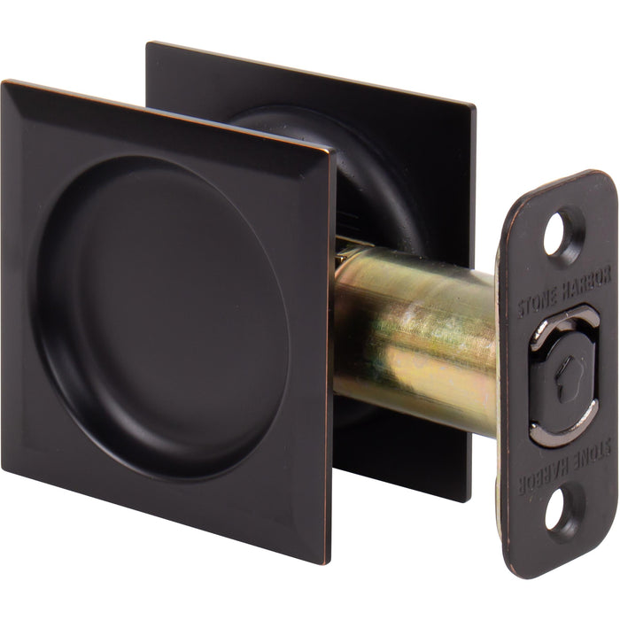 Contemporary Square Pocket Door Lock Passage/Hall/Closet