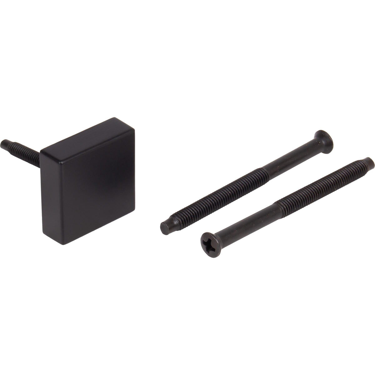 Connecting Screws & Caps for Contemporary Handlesets - Matte Black