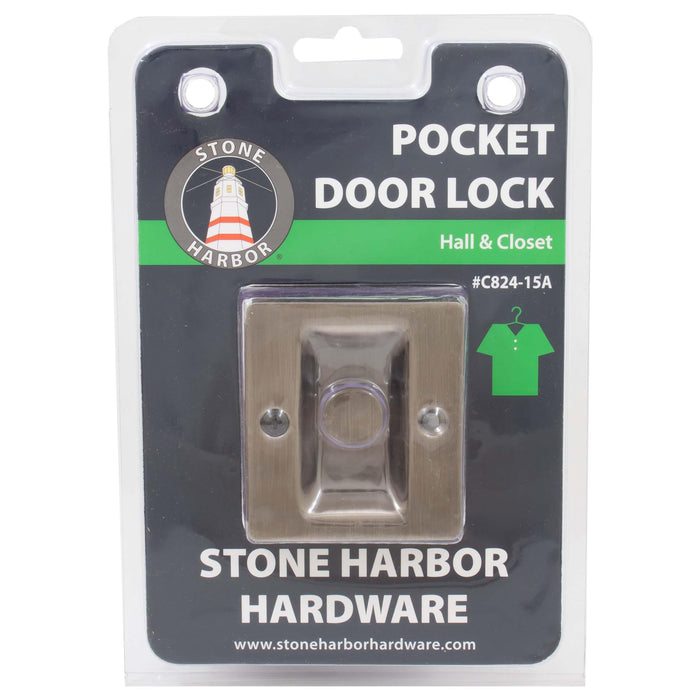 Premium Square Pocket Door Lock Passage/Hall/Closet