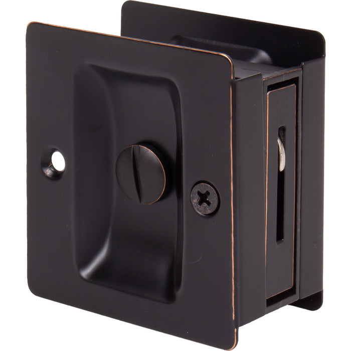 Premium Square Pocket Door Lock Privacy/Bed/Bath Latch