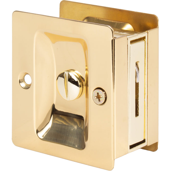 Premium Square Pocket Door Lock Privacy/Bed/Bath Latch