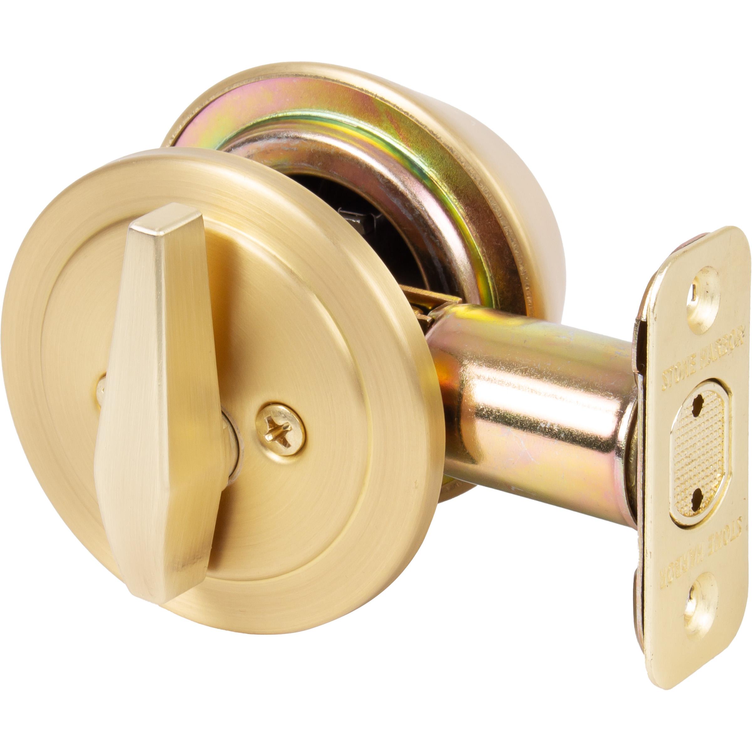 301 4 BP 4AL RCS KW K3 1-Cyl Deadbolt KW1 Keyway - Satin Brass