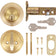 301 4 BP 4AL RCS KW K3 1-Cyl Deadbolt KW1 Keyway - Satin Brass
