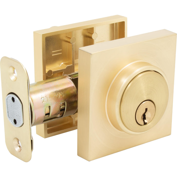 Grade 3 Contemporary Square Deadbolt