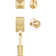 Willow Park / Highland Handleset KW1 Keyway - Satin Brass