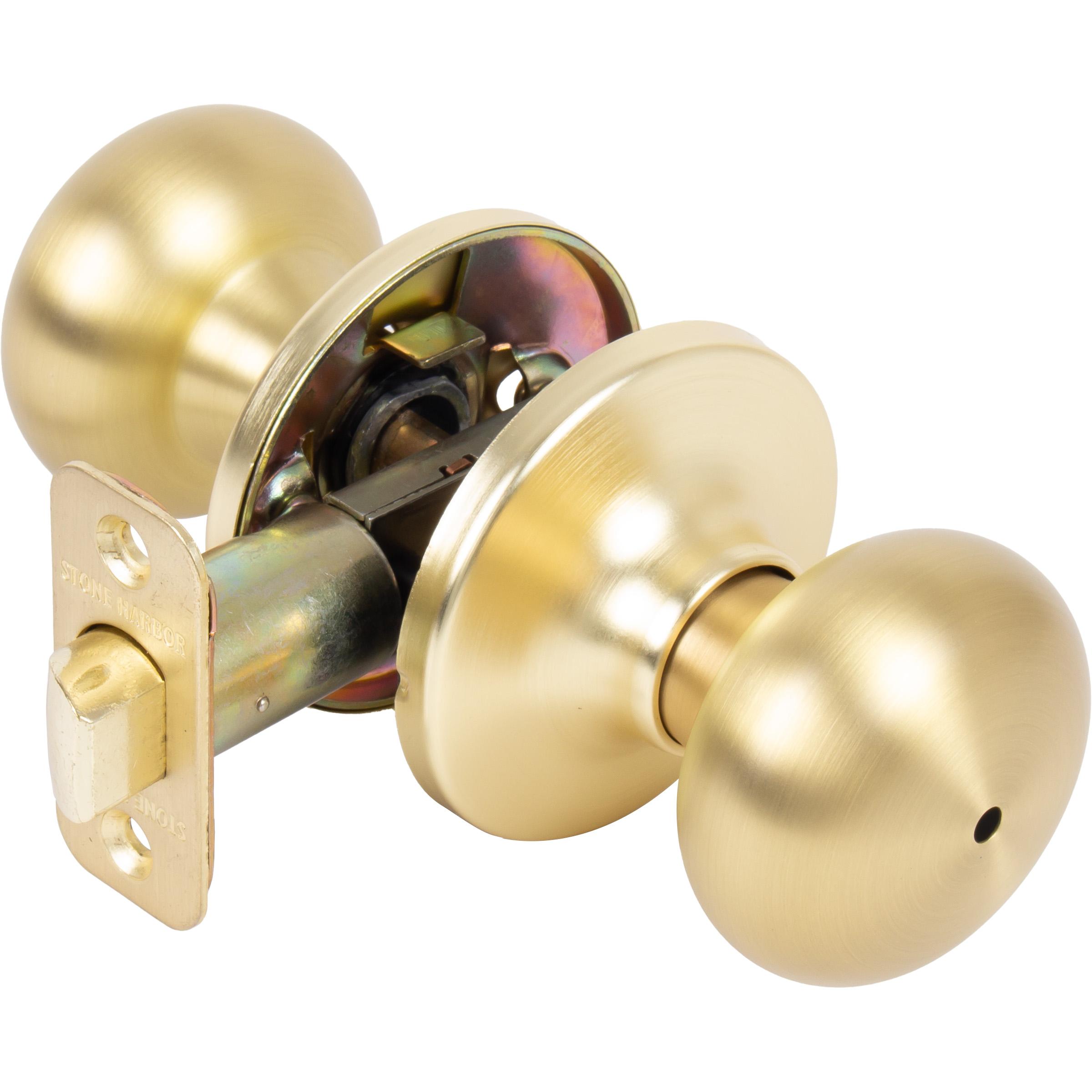 40HI 4 BP 6AL RCS Highland Privacy - Satin Brass