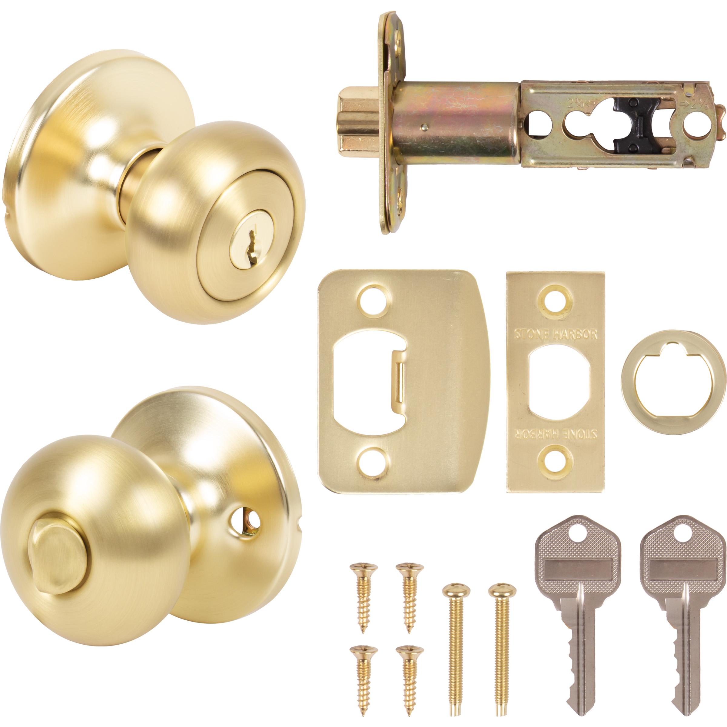 50HI 4 BP 6AL RCS KW K3 Highland Entry KW1 Keyway - Satin Brass