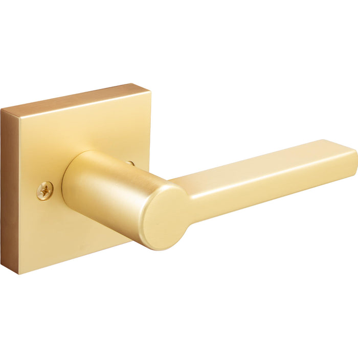 Vienna Door Lever with Square Rosette, Dummy (Non-Turning) Latch