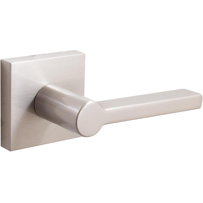 Vienna Door Lever with Square Rosette, Passage (Hall/Closet) Latch