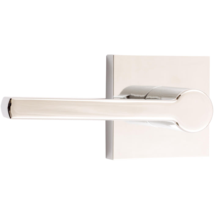Vienna Door Lever with Square Rosette, Dummy (Non-Turning) Latch