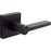 Vienna Door Lever with Square Rosette, Passage (Hall/Closet) Latch