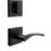 Turin Door Lever with Square Rosette, Interior Handleset Trim