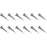 Heavy-Duty Spring Door Stop, 3 Inches, 12-Pack