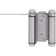 Heavy-Duty Double Acting Spring Hinge - Satin Chrome