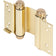 Heavy-Duty Double Acting Spring Hinge - Polished Brass
