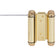 Heavy-Duty Double Acting Spring Hinge - Polished Brass