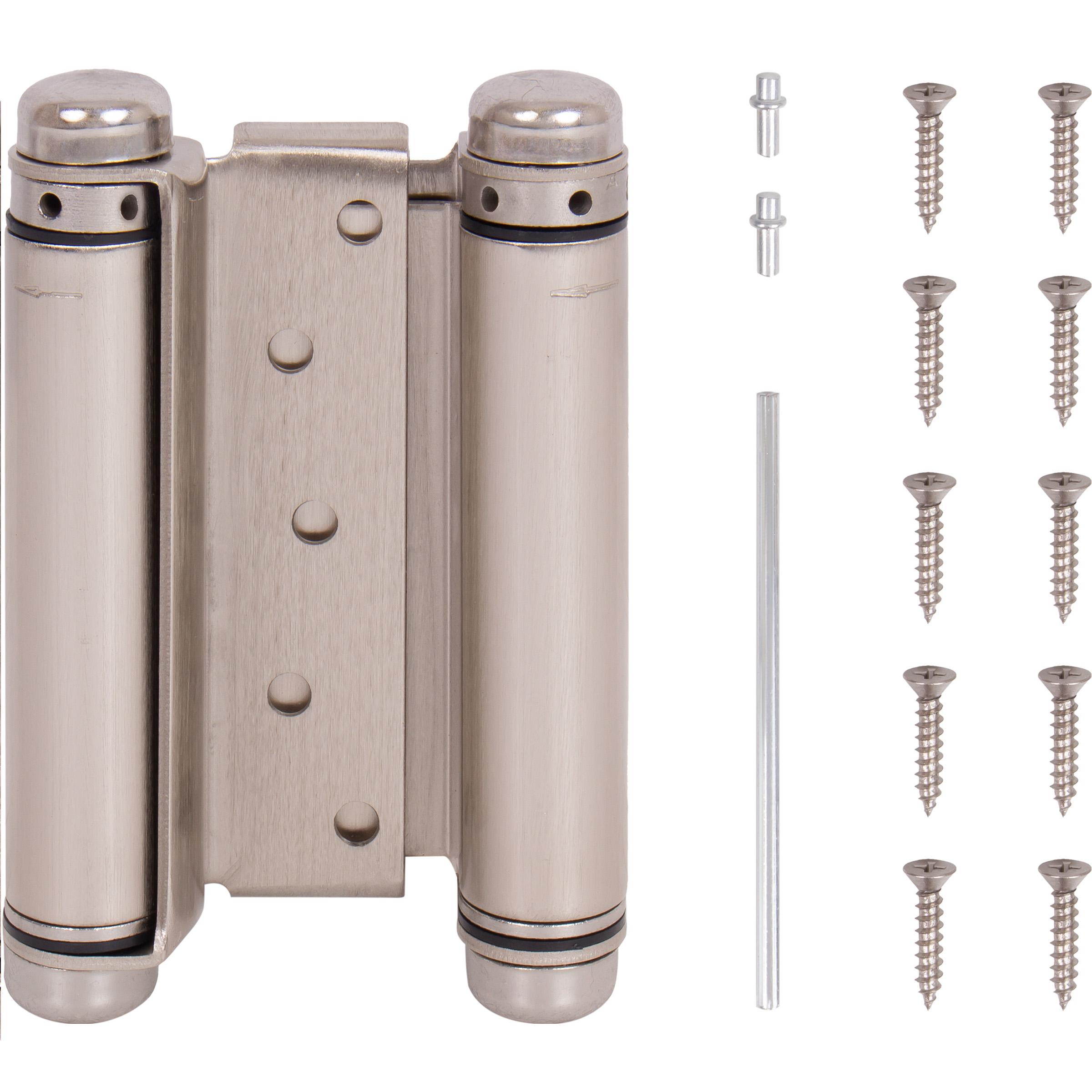 Heavy-Duty Double Acting Spring Hinge - Satin Nickel