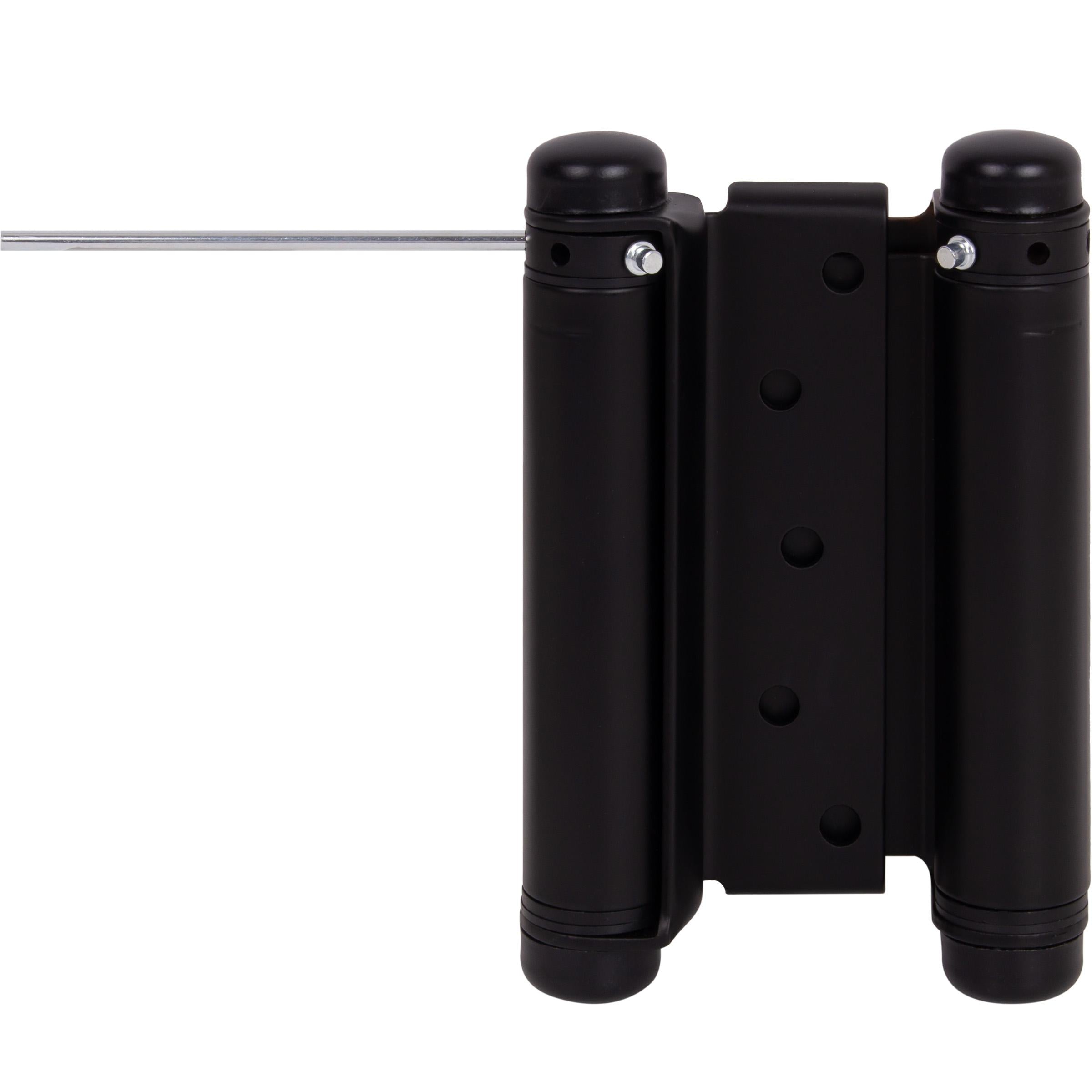 Heavy-Duty Double Acting Spring Hinge - Matte Black
