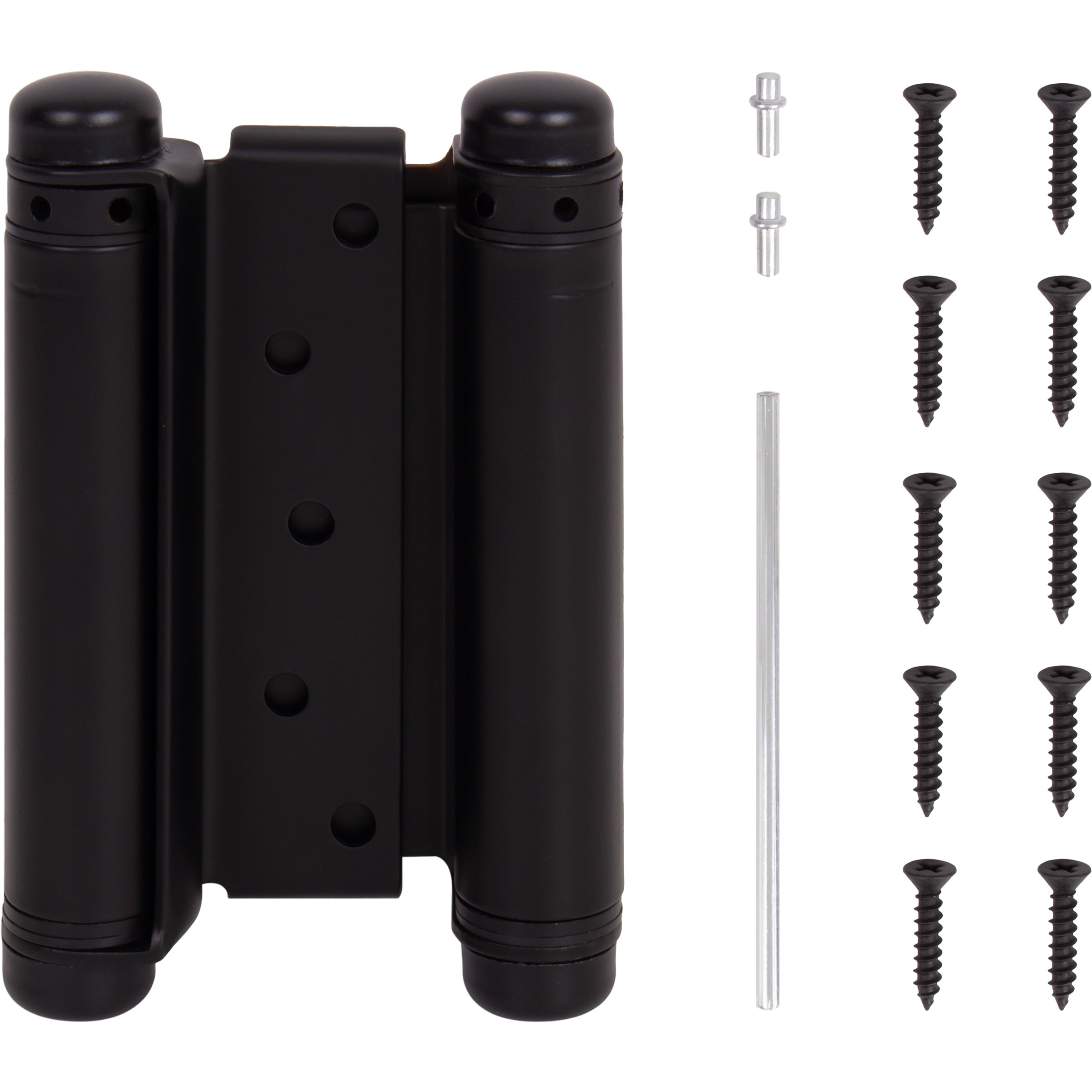 Heavy-Duty Double Acting Spring Hinge - Matte Black