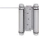 Heavy-Duty Double Acting Spring Hinge - Satin Chrome