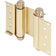Heavy-Duty Double Acting Spring Hinge - Polished Brass