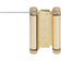 Heavy-Duty Double Acting Spring Hinge - Polished Brass