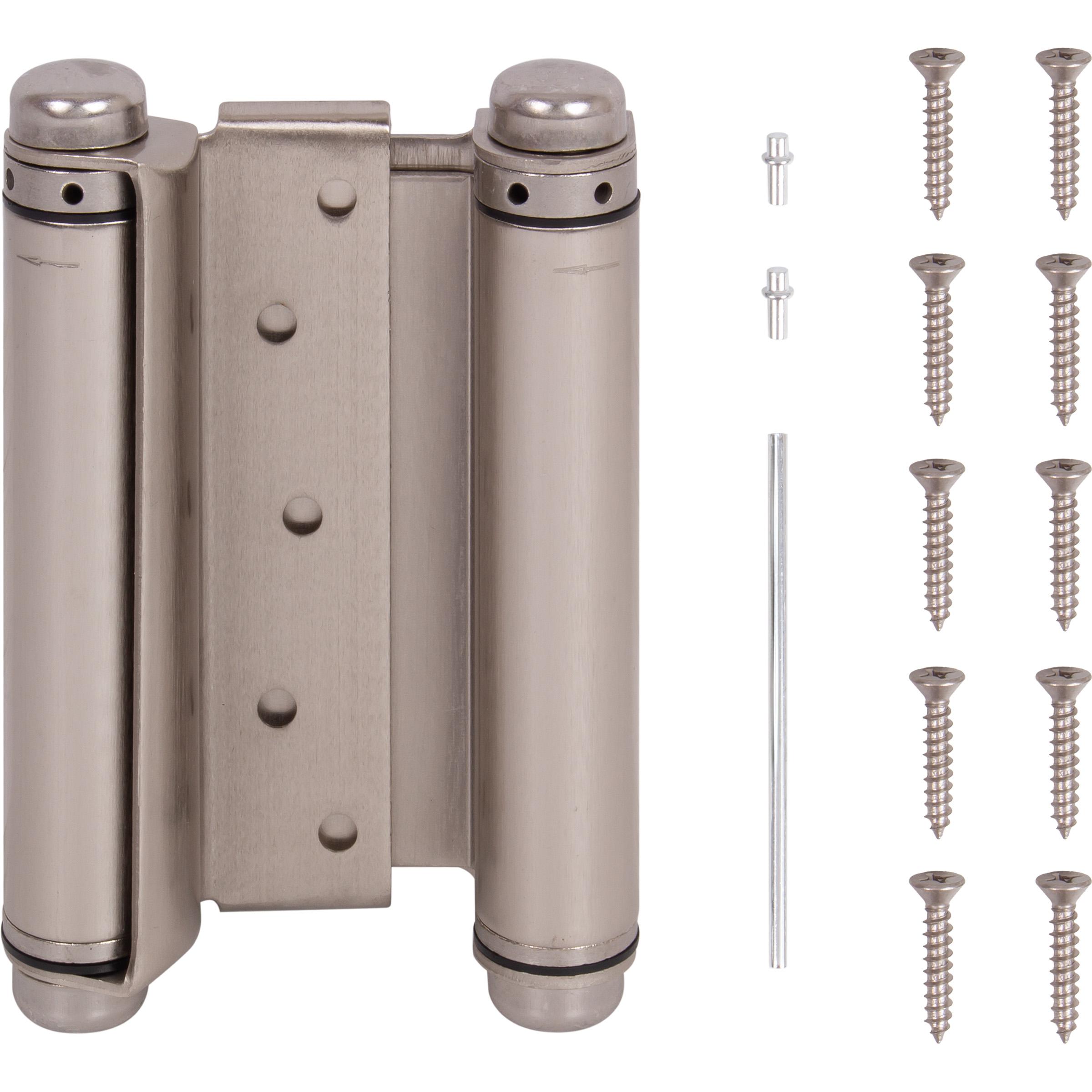 Heavy-Duty Double Acting Spring Hinge - Satin Nickel