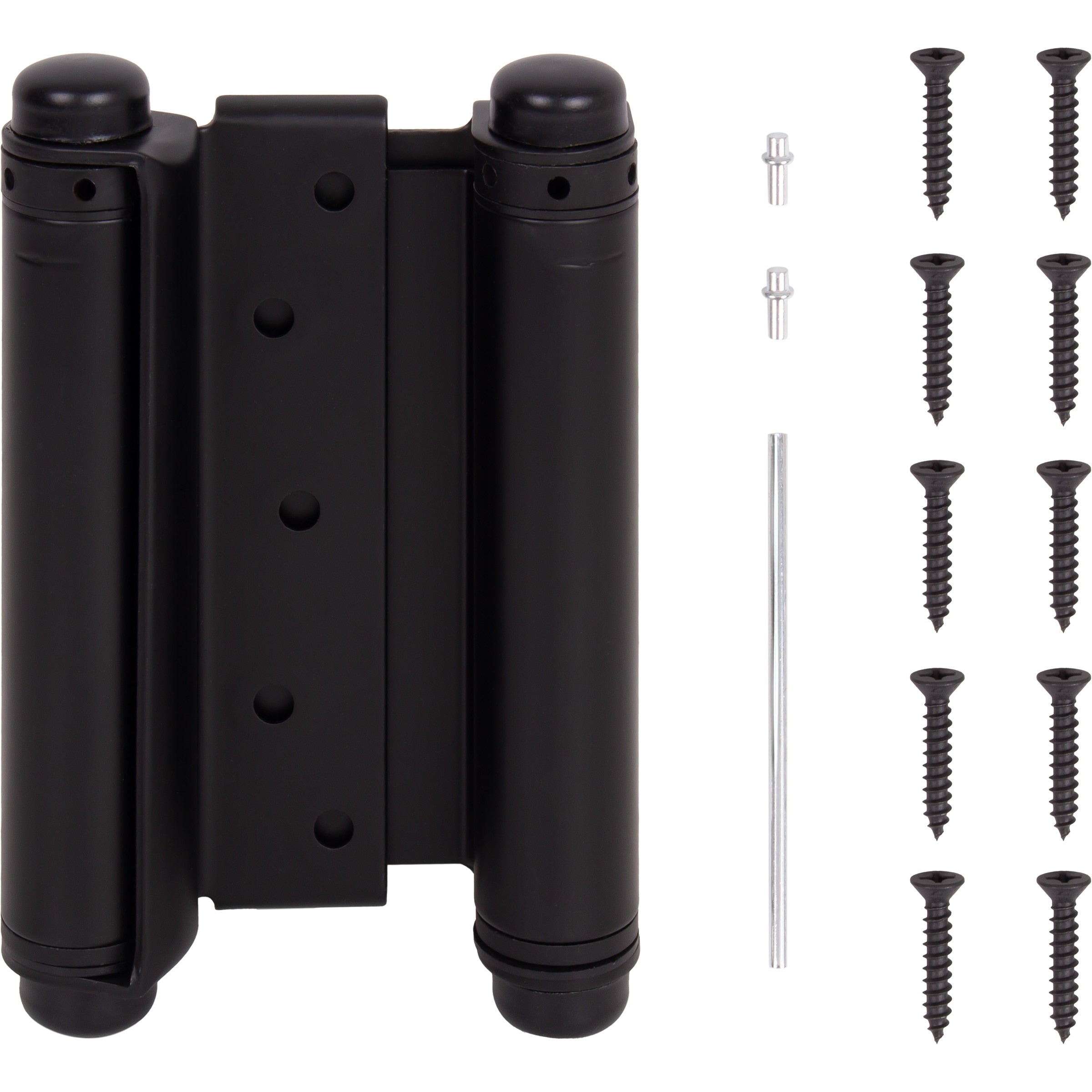Heavy-Duty Double Acting Spring Hinge - Matte Black