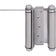 Heavy-Duty Double Acting Spring Hinge - Satin Chrome