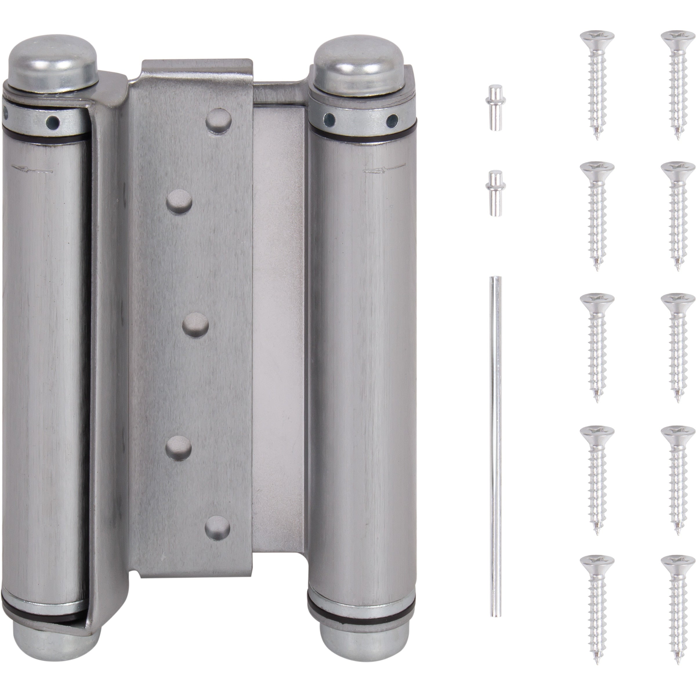 Heavy-Duty Double Acting Spring Hinge - Satin Chrome