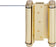 Heavy-Duty Double Acting Spring Hinge - Polished Brass
