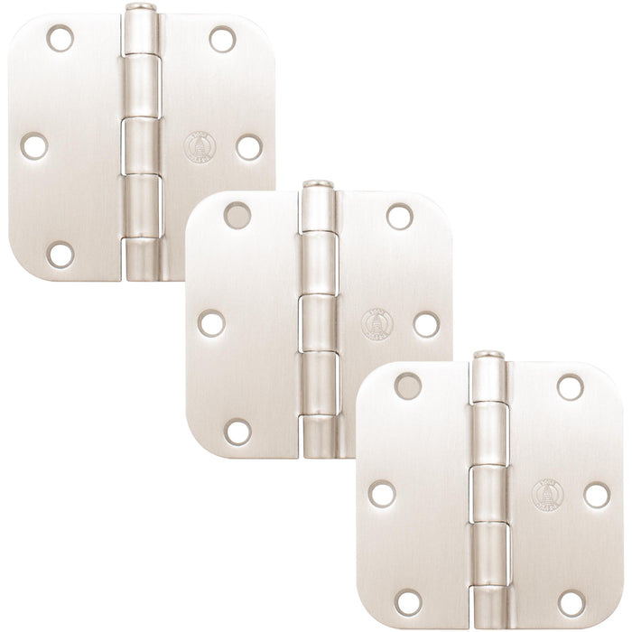Standard Hinge, 5/8" Radius Corner, 3-Pack