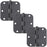 Standard Hinge, 5/8" Radius Corner, 3-Pack
