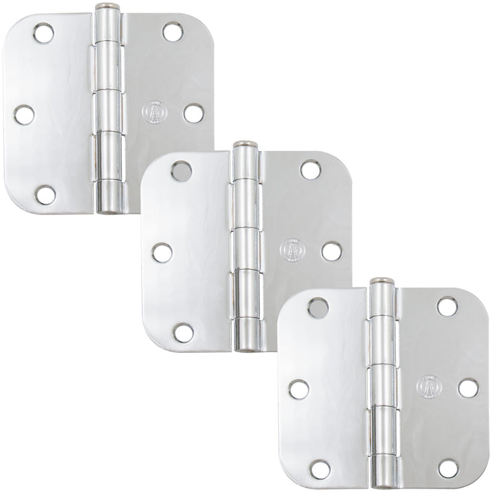 Standard Hinge, 5/8" Radius Corner, 3-Pack