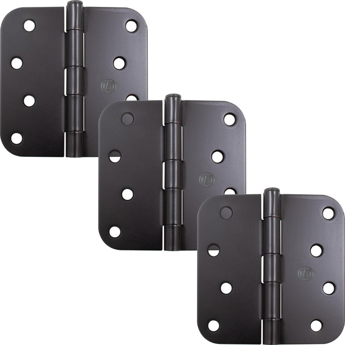 4" Door Hinges, 5/8" Radius Corner