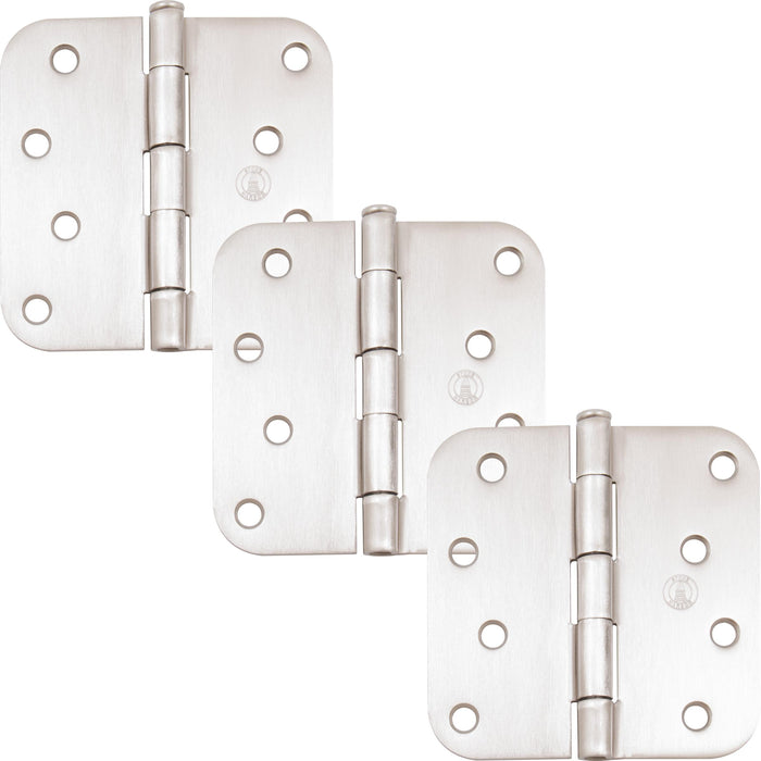 Standard Hinge, 5/8" Radius Corner, 3-Pack
